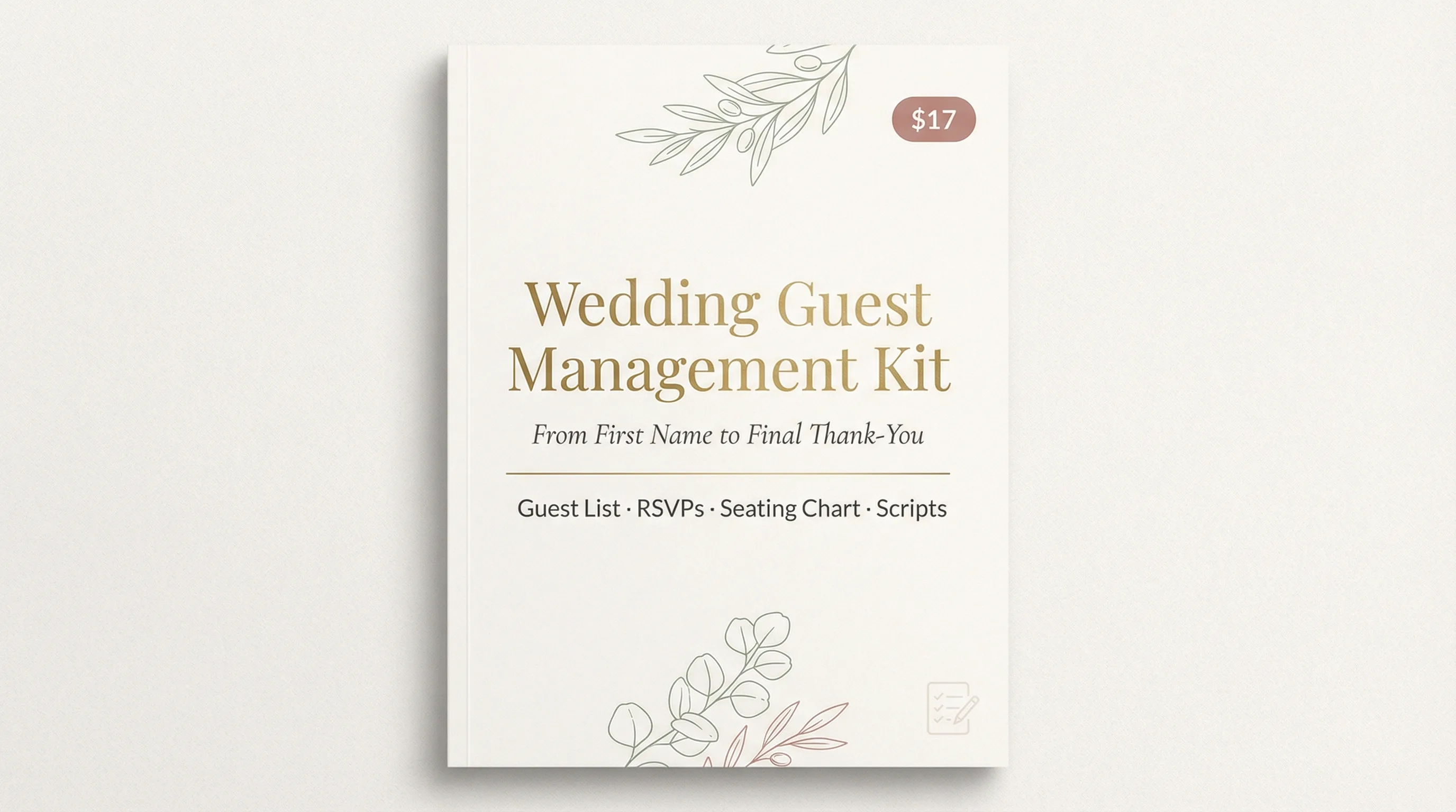Wedding Guest Management Kit — Track RSVPs, Seating & More